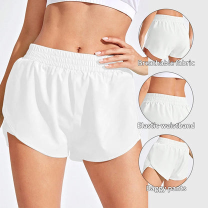 Yoga Shorts Women Fitness Elastic Running Workout Short Leggings For Ladies Gym Sport Shorts Fitness Sportwear.