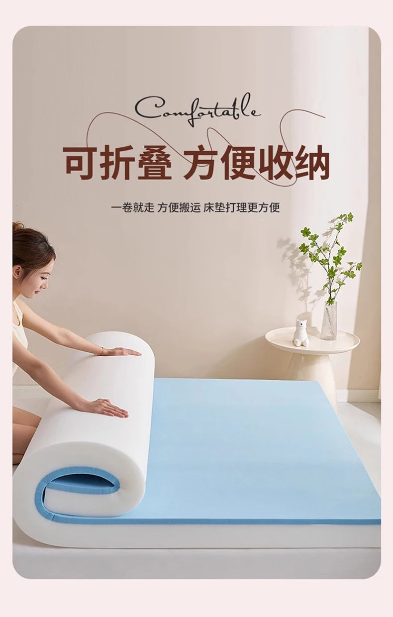 Anpassbare Memory-Schaum-Latexmatratze, Heimbettmatratze, weiches Schlafzimmerkissen, speziell für Mietzimmer