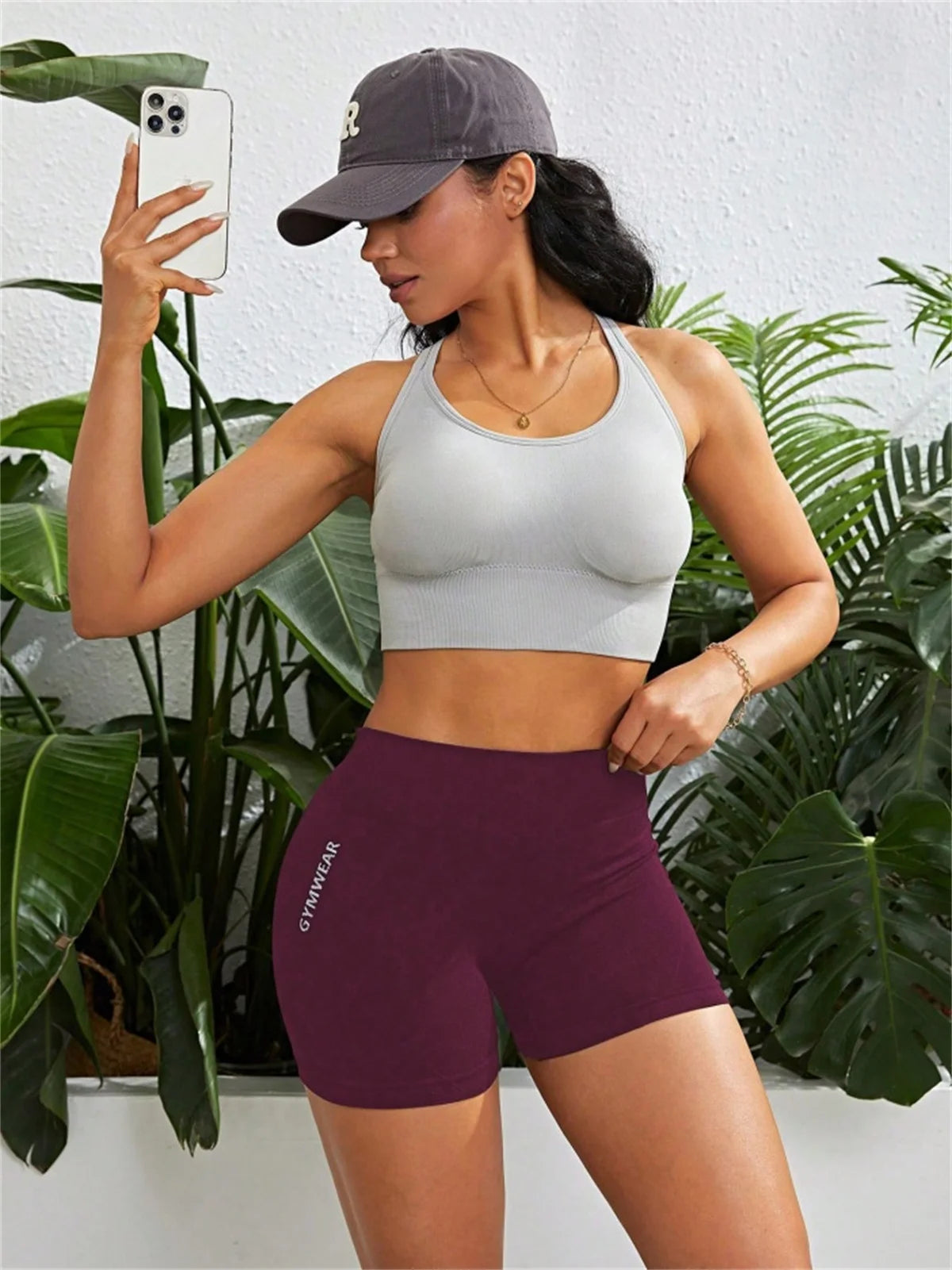 Women High Waist Butt Lift Sports Short Pants High Stretch Qyuick-Drying Breathable Yoga Shorts Athletic Tights.