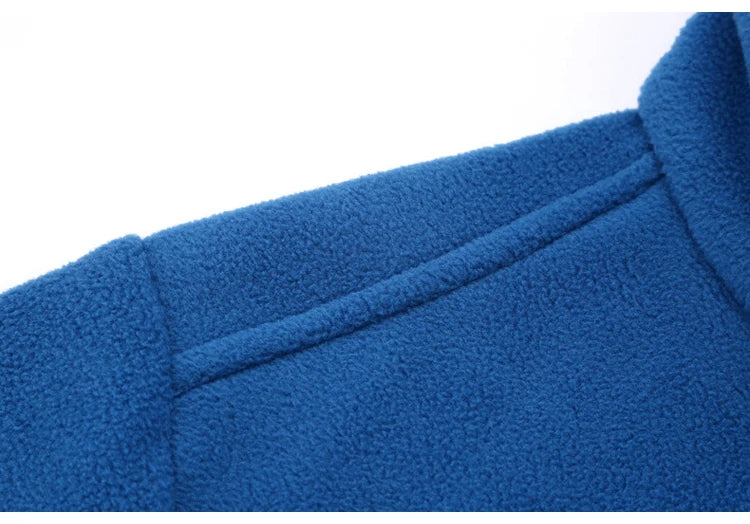 Soft Polar Fleece Jacket with Pockets Lightweight Outdoor Recreation Full Zip Coat.