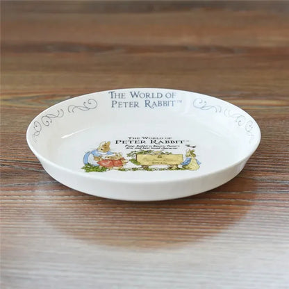 Bone china rabbit series dinner plate ceramic soup plate vegetable plate.