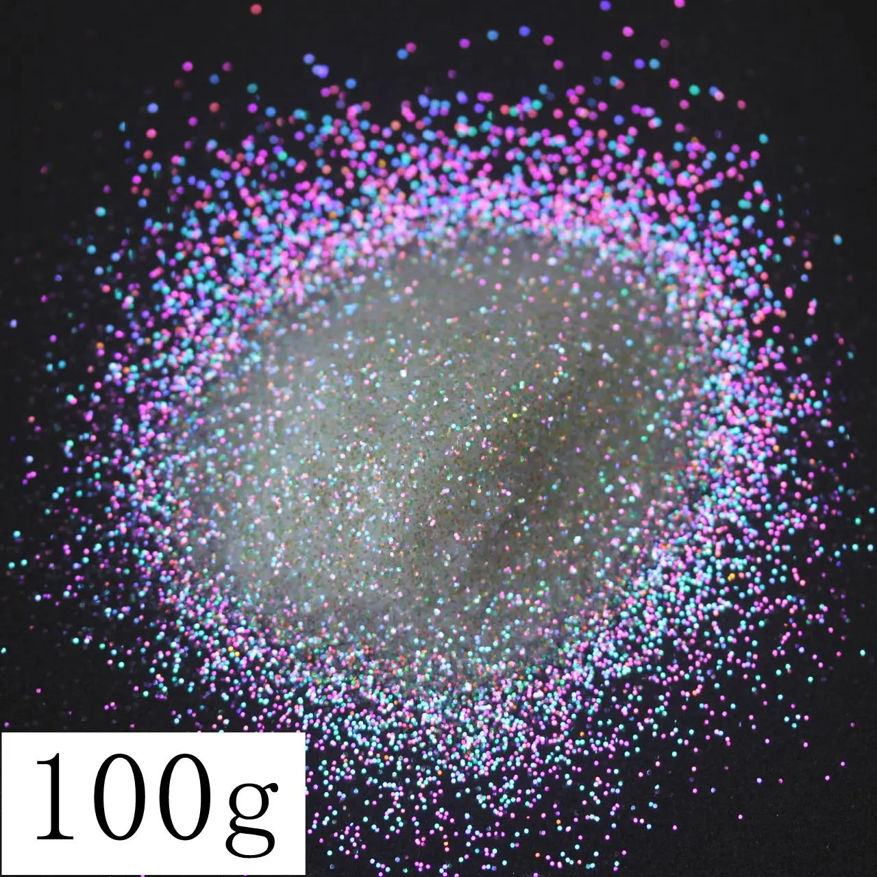 Ultra Fine Colorful Spark - Solvent Resistant White Iridescent Glitter -  - 015 Size, 0.5 mm.