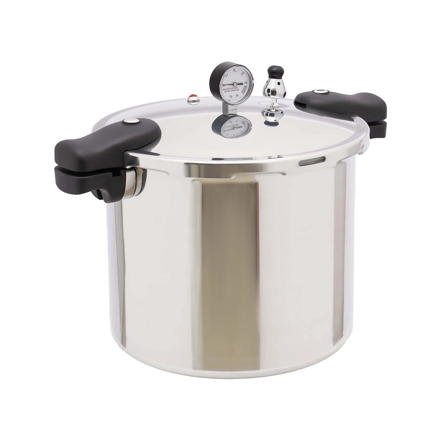 22L Aluminium Alloy Pressure Canner 90Kpa Thickened Explosion-proof Pressure Cooker Pot with Pressure Gauge and Safety Valve