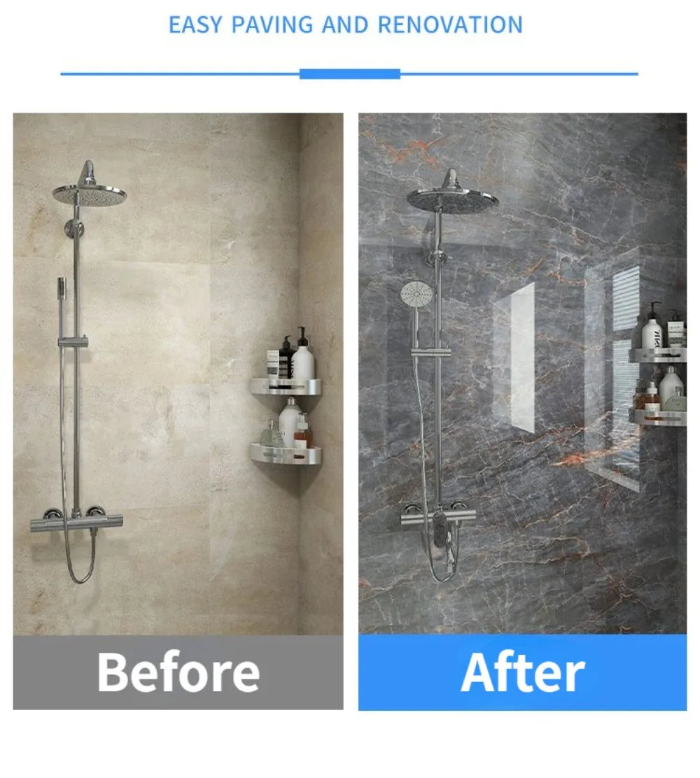 80CM Marble Self Adhesive Waterproof Wallpaper for Bathroom Wall Deocr Kitchen Oil Proof Mould-Proof Wall Stickers Home Decor