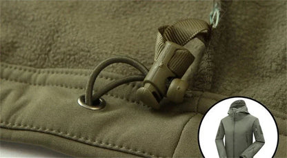 Winter Verdicken Männer Camo Anzug Wasserdichte Taktische Ausbildung Set Multi-tasche Mit Kapuze Jacke Fleece Hosen Outdoor Jagd 2-stück.