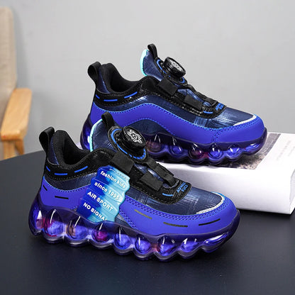 New Anti-skid Leather Kids Sneakers for 5-16Years Girls Casual Walking Footwear Non Slip Children Boys Sport Running Sneaker.