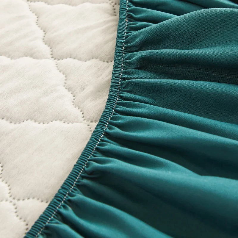 Thick Waterproof Mattress Cover Mattress Protector Queen King Fitted Sheet Mattress Topper Pad For Hotel (No Pillow Case).