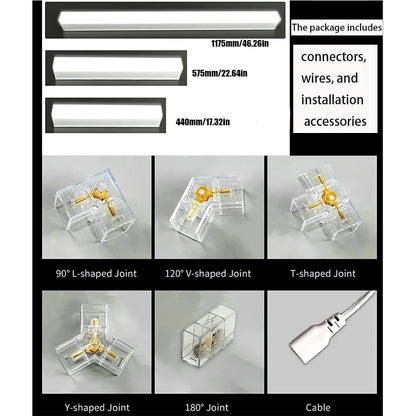 Hexagon LED lighting Ceiling Light Honeycomb Tube for BarberShop Car Garage Workshop Auto Body Repair LED Light 6500K.