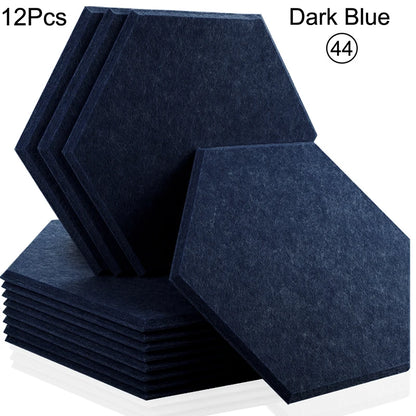 Hexagon 12 Pcs Sound Absorbing Panels Acoustic Wall Absorcion For Home Recording Studio Acoustic Insulator Door Sealing Strip