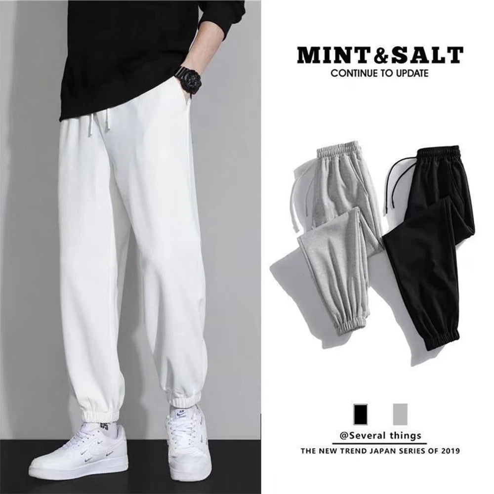 Men's Casual Pants Fashion Drawstring Casual Pants Joggers Workout Running Gym Fitness Sports Trousers Streetwear Trousers S-3XL.