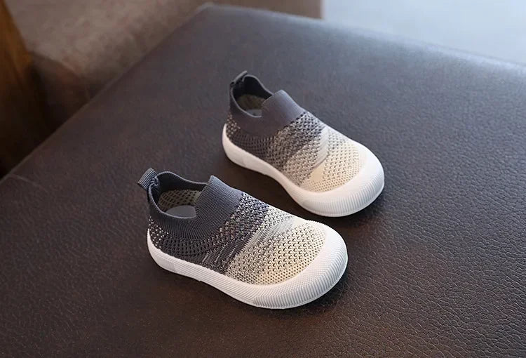 Children Shoes Spring Autumn Kids Sneakers Soft Breathable Mesh Boys Slip-on Shoes Patchwork Color Girls Shoes.