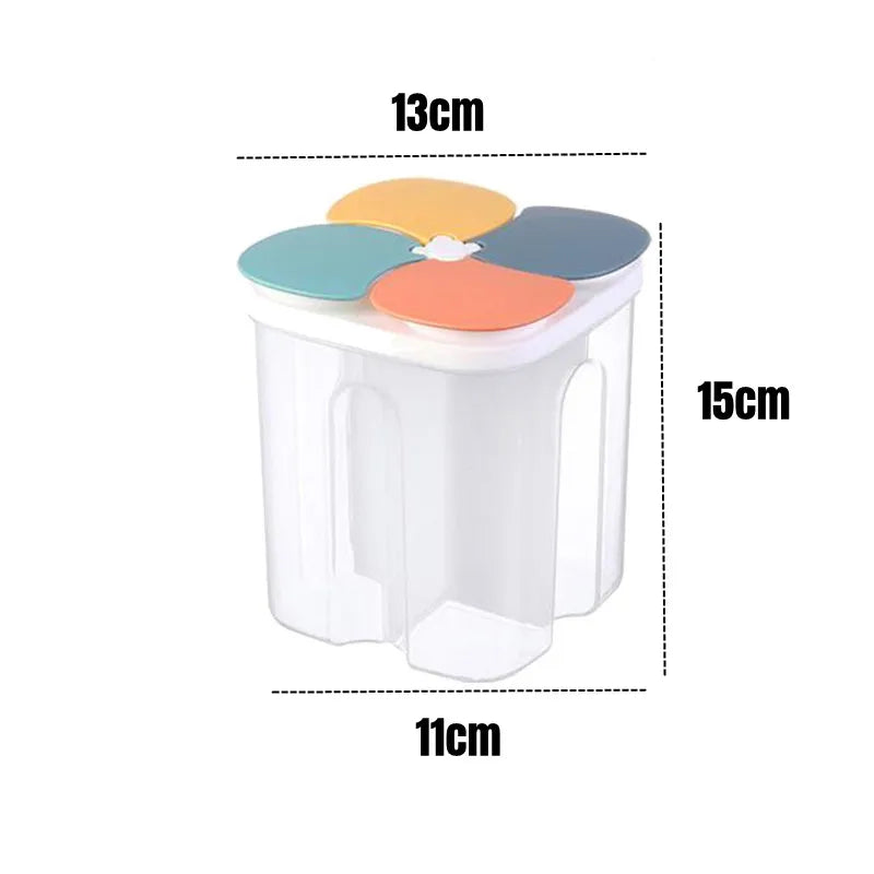 Kitchen Storage Box Food Storage Containers Plastic Grain Storage Tank Sealed Moisture Proof with Lid Container Kitchen Items.