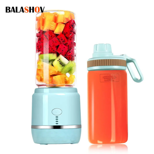 Portable Electric Fruit Juicer Wireless USB Rechargeable 6 Blades Mini Mixer Multifunction Summer Smoothie Blender Machine.