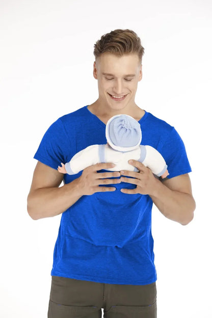 Safety Kangaroo Pocket T Shirt Baby Carrier Pregnancy Clothes Summer Short Sleeve Mother Father Top for Feeding Big Daddy Shirt