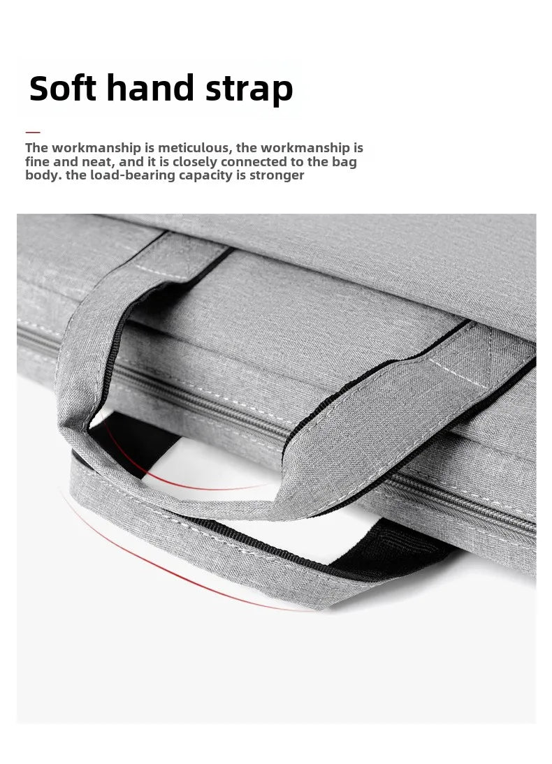 Laptop Bag Sleeve Case Shoulder HandBag Notebook Pouch Briefcases for 14 15 17 Inch Macbook Air Pro HP Huawei Asus Dell Xiaomi.