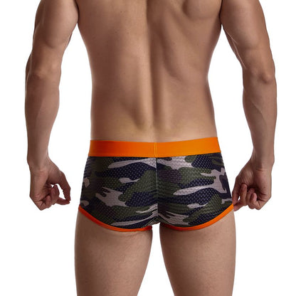 6 Teile/los Männer Unterwäsche Boxershorts Männer Boxer Briefs Ropa Interior Hombre Calzoncillos Atmungsaktive Hombre Mesh Camouflage Nylon