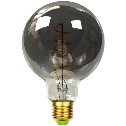 TIANFAN Led Bulbs Vintage Light Bulb ST64 G80 G95 Long Tube Edison Bulb 4W Dimmable 220/240V E27 Smoke Glass 2700K Warm White