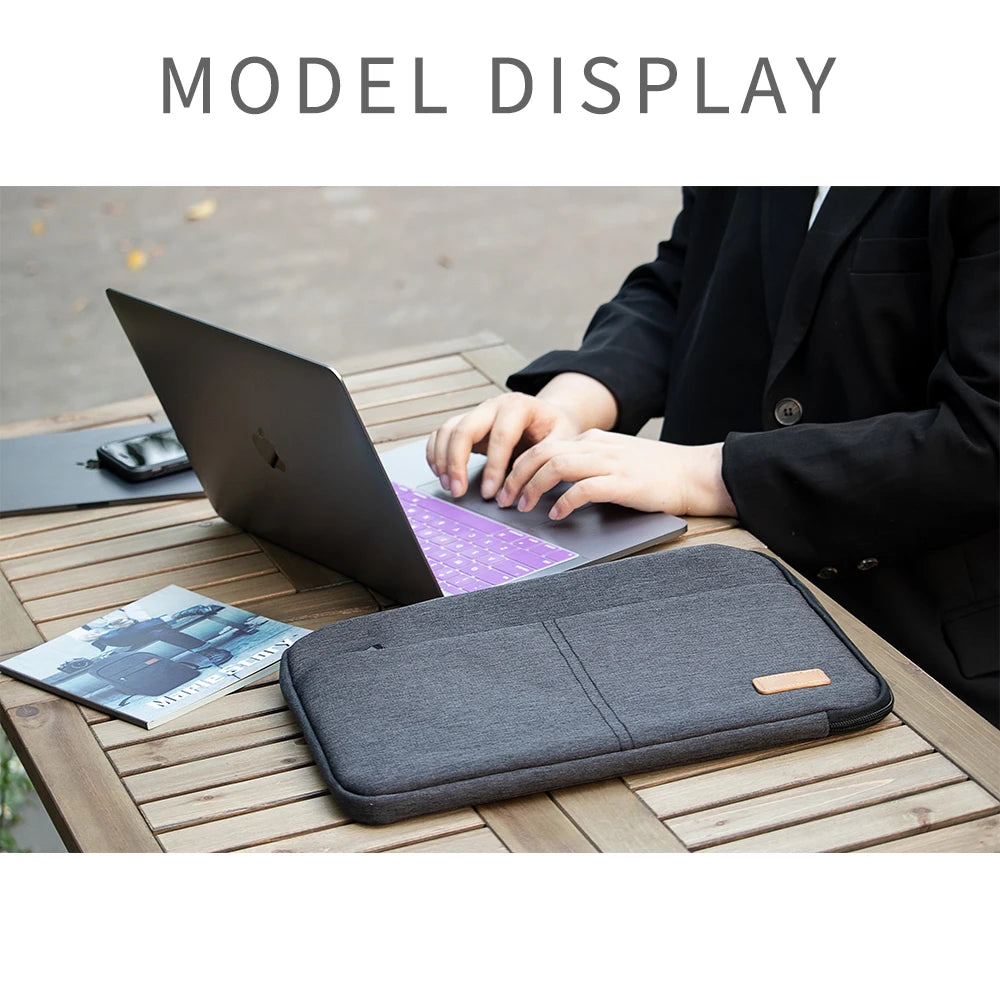 Laptop Sleeve bag 14 15.6 Inch Notebook Pouch For Macbook HP Dell Acer Shockproof Computer Briefcase Travel Business Men Case.