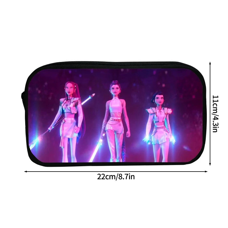 Kpop Demon Hunter Federmäppchen Cartoon Huntrix Federmäppchen Student Stiftetui Schule Schreibwaren Box