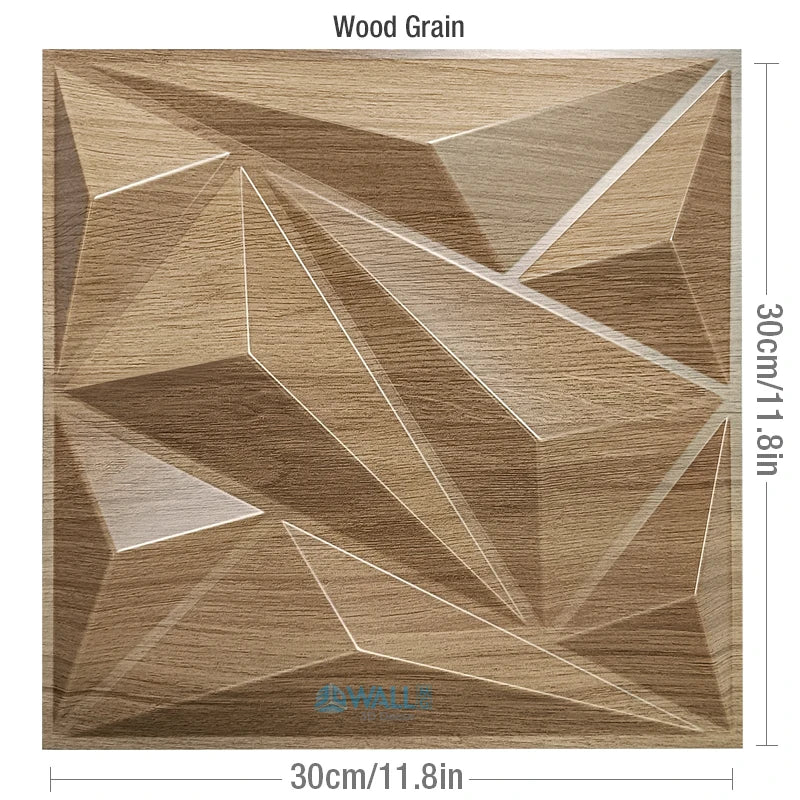 12pcs 30cm house wall renovation stereo 3D wall panel non-self-adhesive 3D wall sticker art tile wallpaper room bathroom ceiling