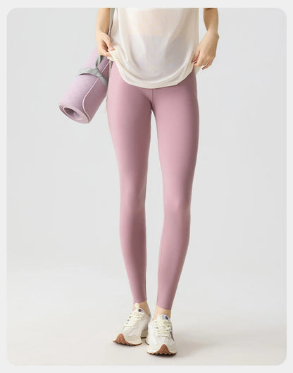 BIVIGAOS Spring Summer Multi Colored Thin Casual Fashion Sharkskin Leggings Women High Waist Tight Sport Cycling Fitness Legging