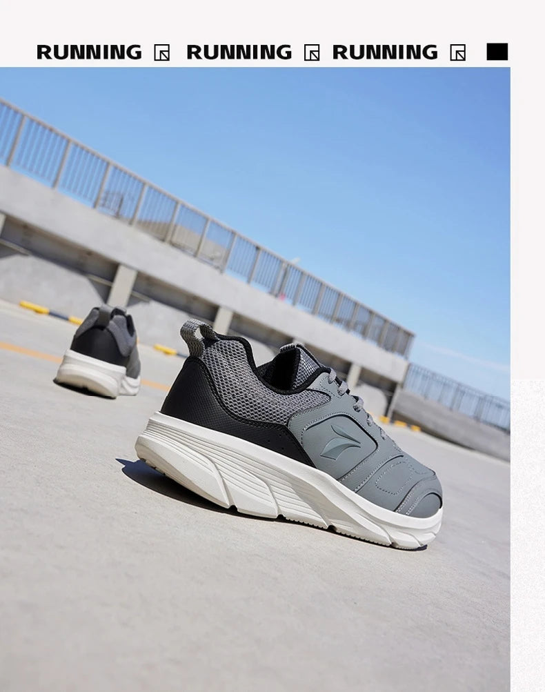 361 Degrees Men Running Shoes Lightweight Cushioning Leather Waterproof Casual Rebound Jogging Non-Slip Sneakers male 672432227.