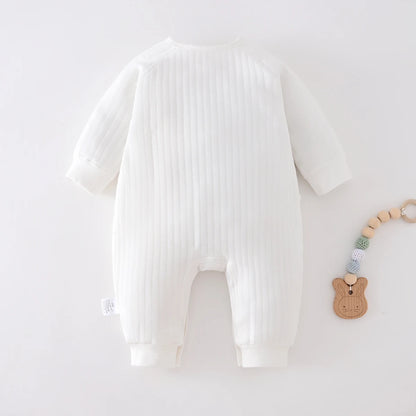 Jungen Mädchen Body Neugeborenen Winter Onesie Kleidung Baumwolle Kleinkind Hause Tragen 0-6M Verdickte Frühling und Herbst Kleidung