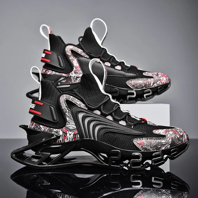 Spring Men Sneakers Breathable Casual Shoes High Quality Antiskid Damping Sports Shoes Outdoor Comfortable Mesh Shoes Zapatillas.