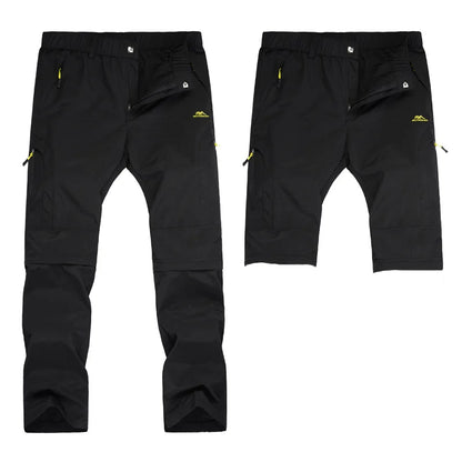 2025 New Trendy Two Wear Outdoor Windproof and Waterproof Tactical Pants for Men and Women Climbing Work Pants.
