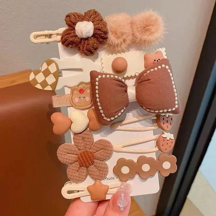 2023 New Children's Hairpin Headwear Women's Cute Baby Hair Accessories Hair Clips Edge Clips Serenity Hair Accessories.