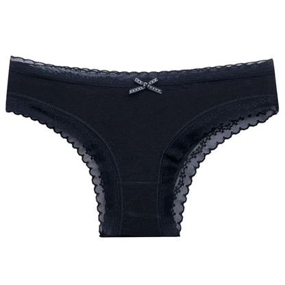 5 Pcs/Set Women Cotton Panties Sexy Lace Lingerie Low Waist Underwear Girls Briefs M-XL Underpant.