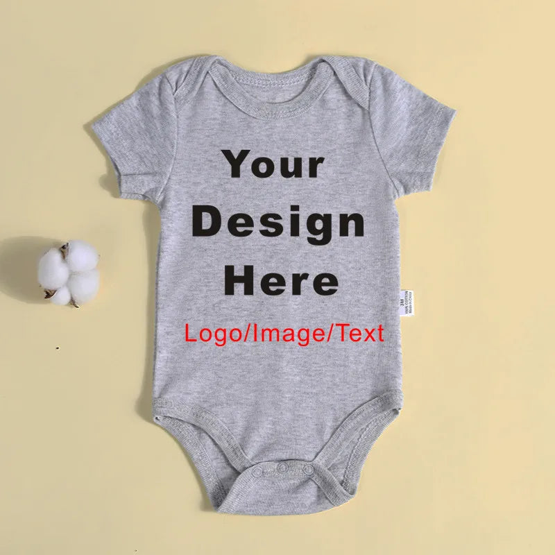 DIY IHR Design Neugeborenen-Anpassungs-Body, langärmeliger und kurzärmliger Overall, einfacher, individueller Baby-Strampler.