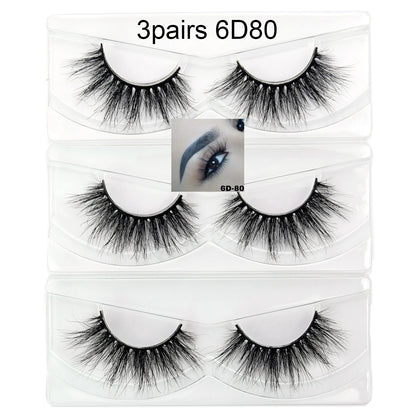 Visofree Eyelashes 3D Mink Lashes High Volume Handmade Mink False Eyelashes Thick Full Strip Lashes Cruelty Free cilios posticos.