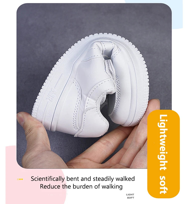 Boy Kids Sneakers White Shoes for Girls Sport Tenis Casual Children School Walking Running Shoes Non Slip Size 28-39.