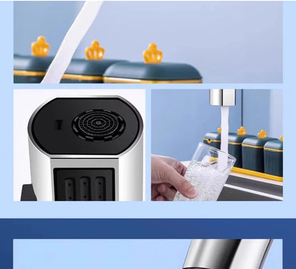 3-speed Waterfall Water Outlet Multi-function Faucet Extender Universal Rotating Nozzle Splash-proof Kitchen Artifact