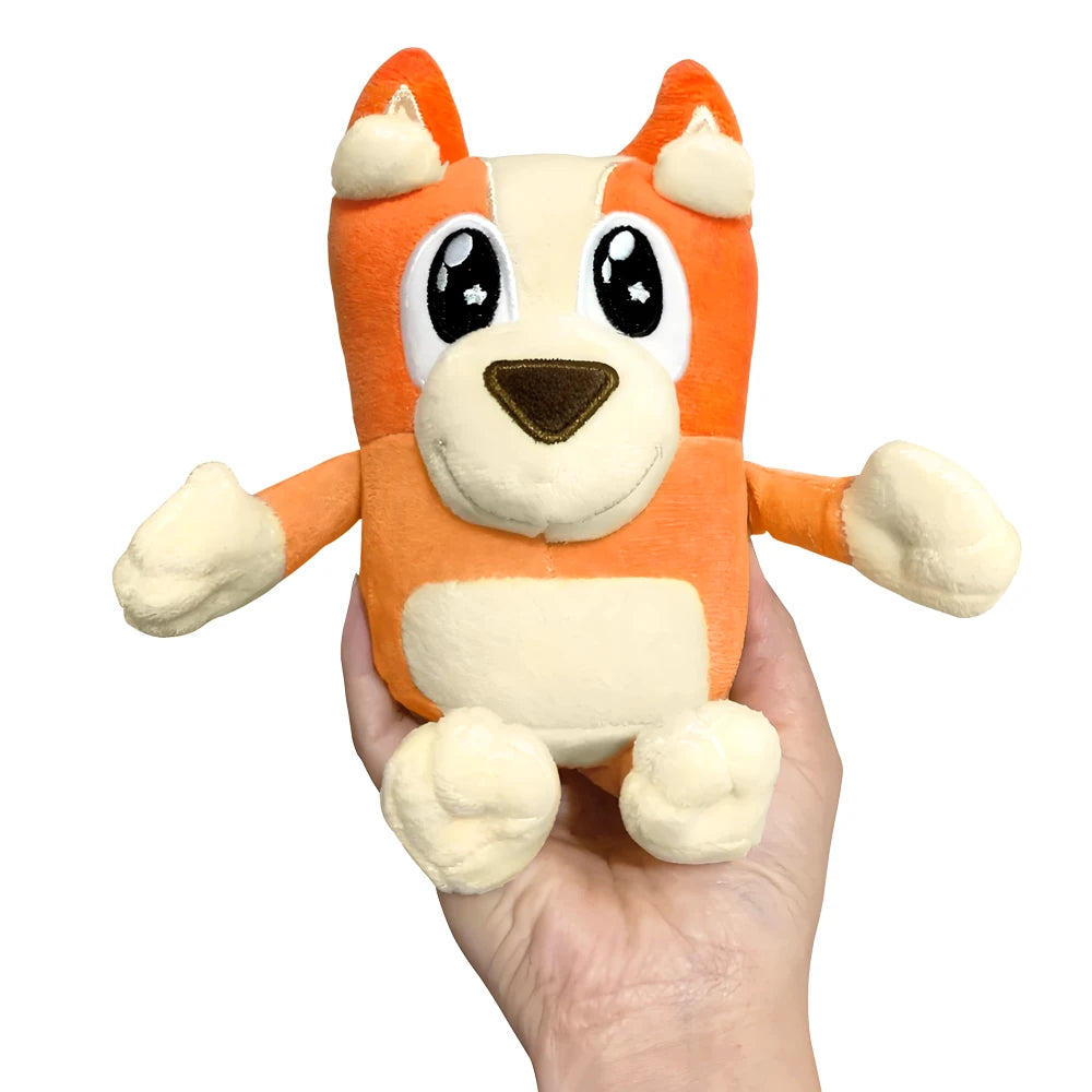 20/30CM Bluey Bingo Plush Dolls Cute Cartoon Christmas Hat And Shining Star Eye Anime Figure Stuffed Toys Birthday Gift For Kids.