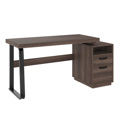 Moderner Schreibtisch mit integriertem MDF-Desktop, geräuschloser Schublade, ideal für Heimbüro und Arbeitszimmer, praktischer Arbeitsplatz