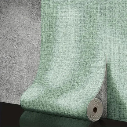 50cm Self-Adhesive Foam Wall Panel Wide 3D Linen PVC Texture Waterproof Soundproof Removable for Living Room Bedroom Home Decor