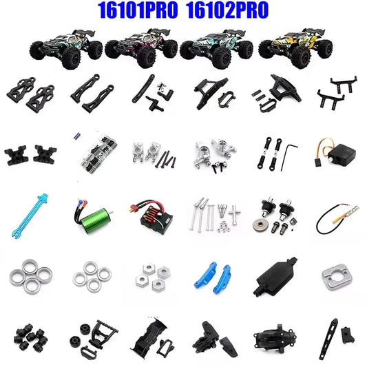 SCY 16101PRO 16102PRO SG116MAX RC Automotive Parts Turning Shaft Gear Bearing Pull Rod Steering Cup Swing Arm Motor Tire Screws.
