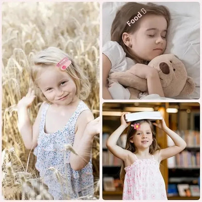 Cute Simple Children's Hair Accessories Comb Set Hair Clips Hair Bands Creative Headwear Set Kids Fashion Accessory Bundle.