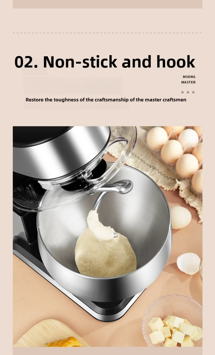 220V Household Electric Dough Mixer Automatic Home Mixer Egg Beater, Kneading Machine, Blender Kitchen Stand Mixer.