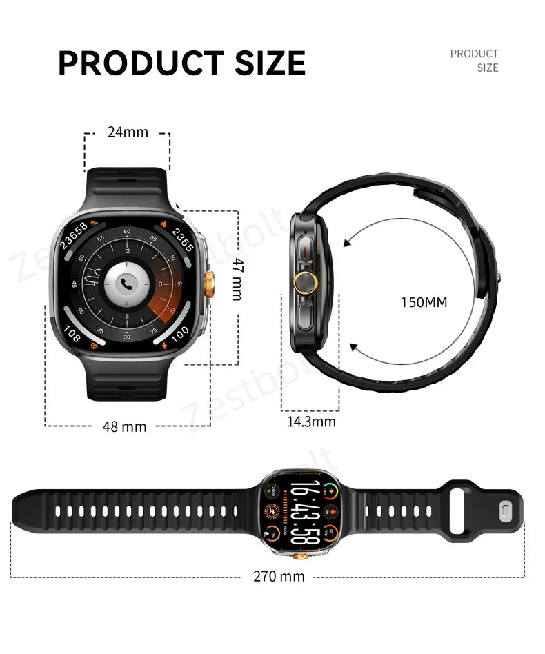 New M99 5G Cellular Version Smartwatch 2.4inch Amoled Larger Screen Android Smart Watch With Rotary Camera Sim Card Slot WIFI