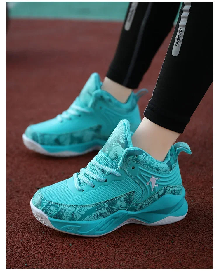 Basketball Shoes for Kids Sneakers New Boys Brand Thick Sole Non-slip Children Sports Shoes Child Boy Basket Trainer Shoes