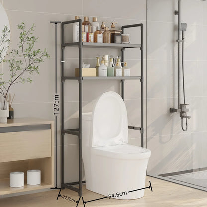 Badezimmer-Aufbewahrungsregal, Waschmaschinenständer aus Kunststoff, wasserdichtes, bodenstehendes Badezimmer für den Haushalt ohne Bohren