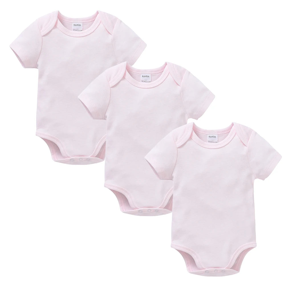 3Pcs Baby Jungen Kleidung 100% Baumwolle Solid Black Kurzarm Blank Baby Bodys körper bebe Neugeborenen Overall Plain 0-24 monate.