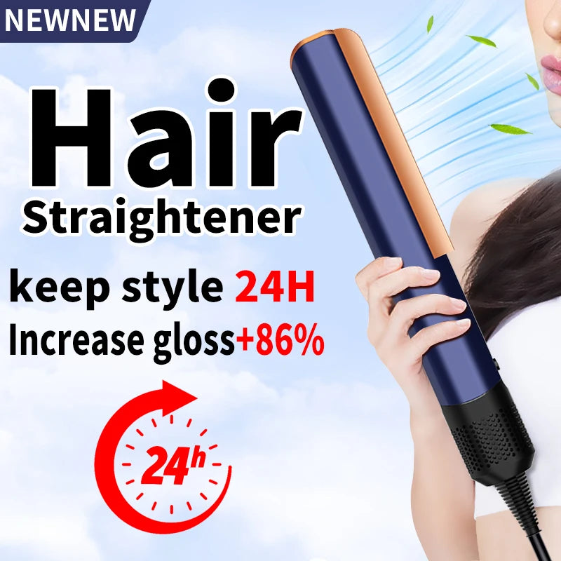 2 IN 1 Professional Hair Straightener & Hair Dryer Styling Tool Negative Ion hairdryer Iron Long-Lasting airstrait
