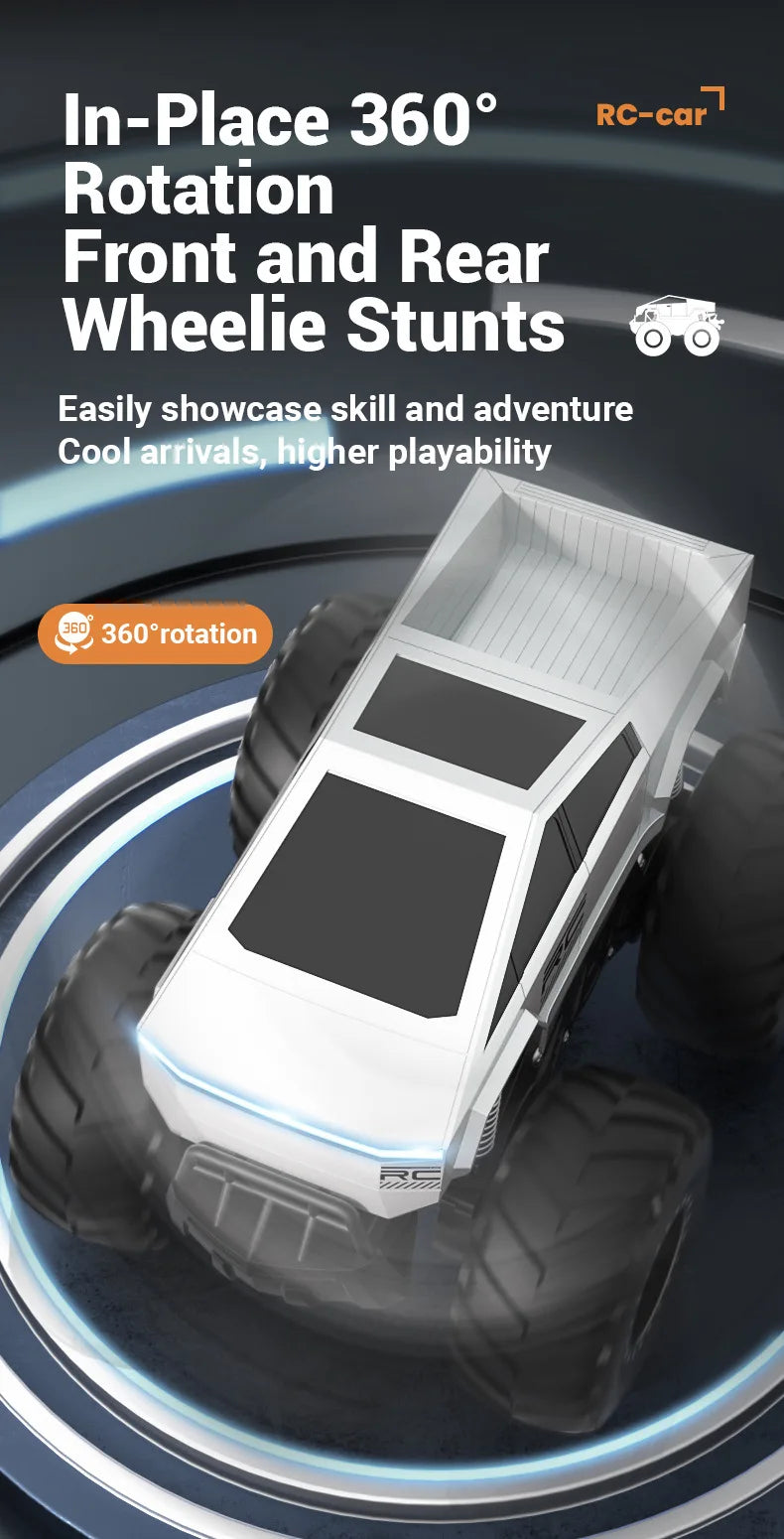 JJRC Auto Remote Control Car Alloy Rc Cars Trucks Vehicle Full-Scale Car Motorcycle Camping Trailer Toys for Boys Kids Children.