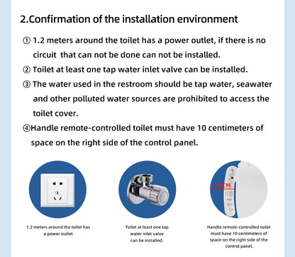 Intelligenter Toilettensitzbezug – wasser- und energiesparend, sofortige Erwärmung, selbstreinigend, LED-Nachtlicht, effizienter, hygienischer Badezimmerdeckel
