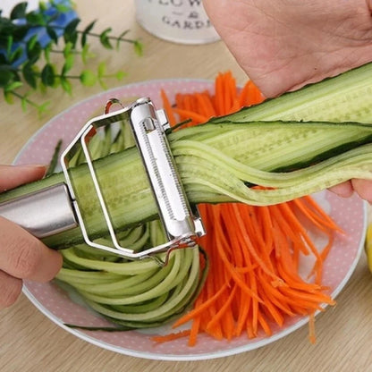 Multifunctional Stainless Steel  Kitchen Peeler Fruit Vegetable Potato Carrot Cucumber Grater Julienne Durable Vegetable Slicer.
