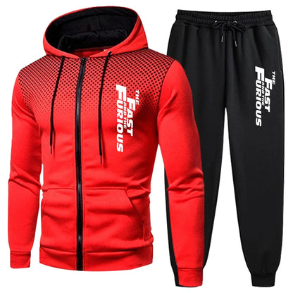 Daily Hot Sales Hoodies Quality Men's Tracksuit Jogging Outdoor Zipper Coat Top Versatile Sweatpants Fashion Suit Comfort Casual.